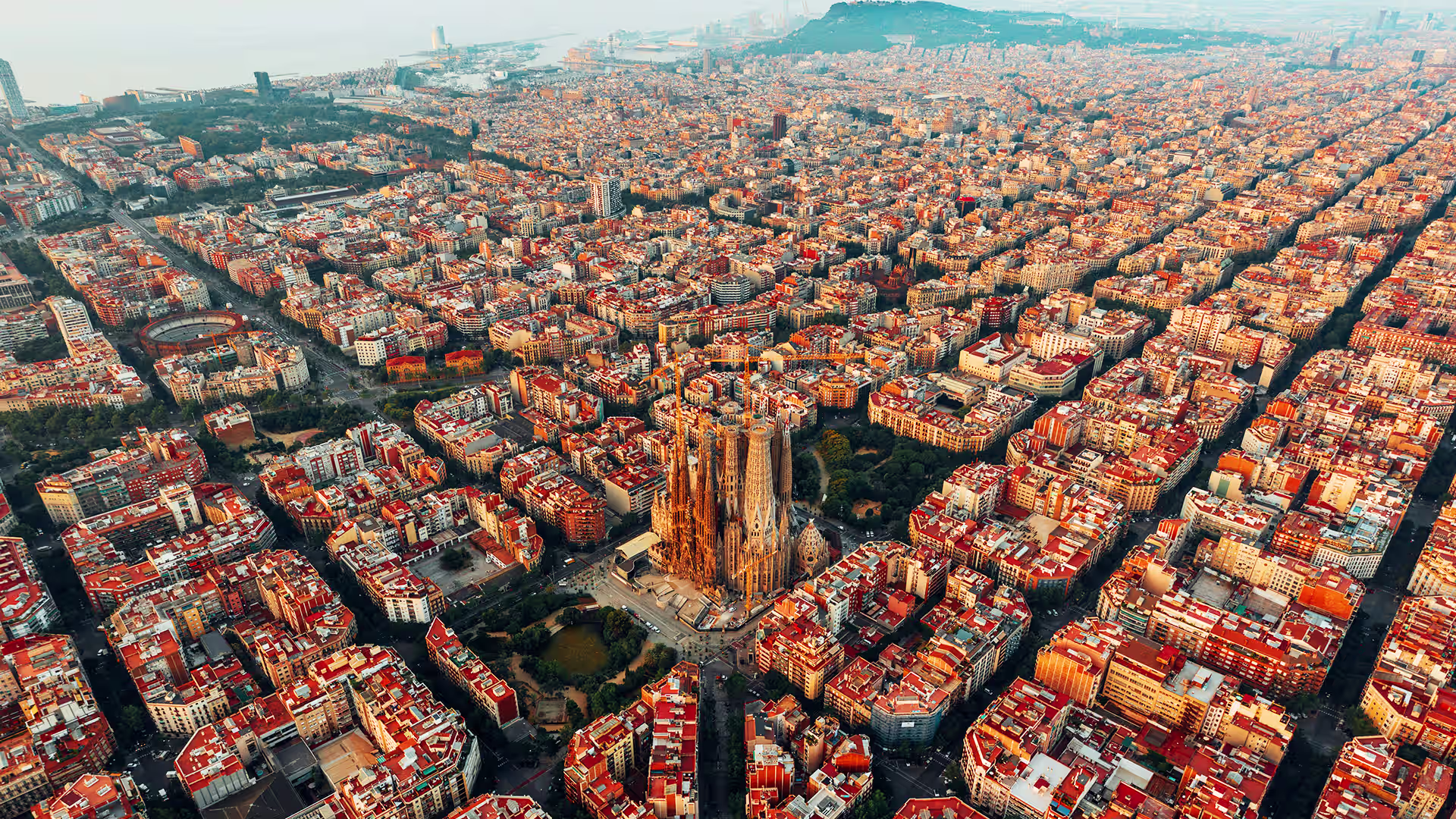 Scenic view of Barcelona