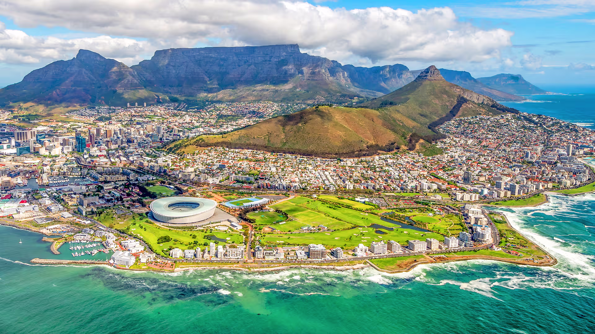 Scenic view of Cape Town