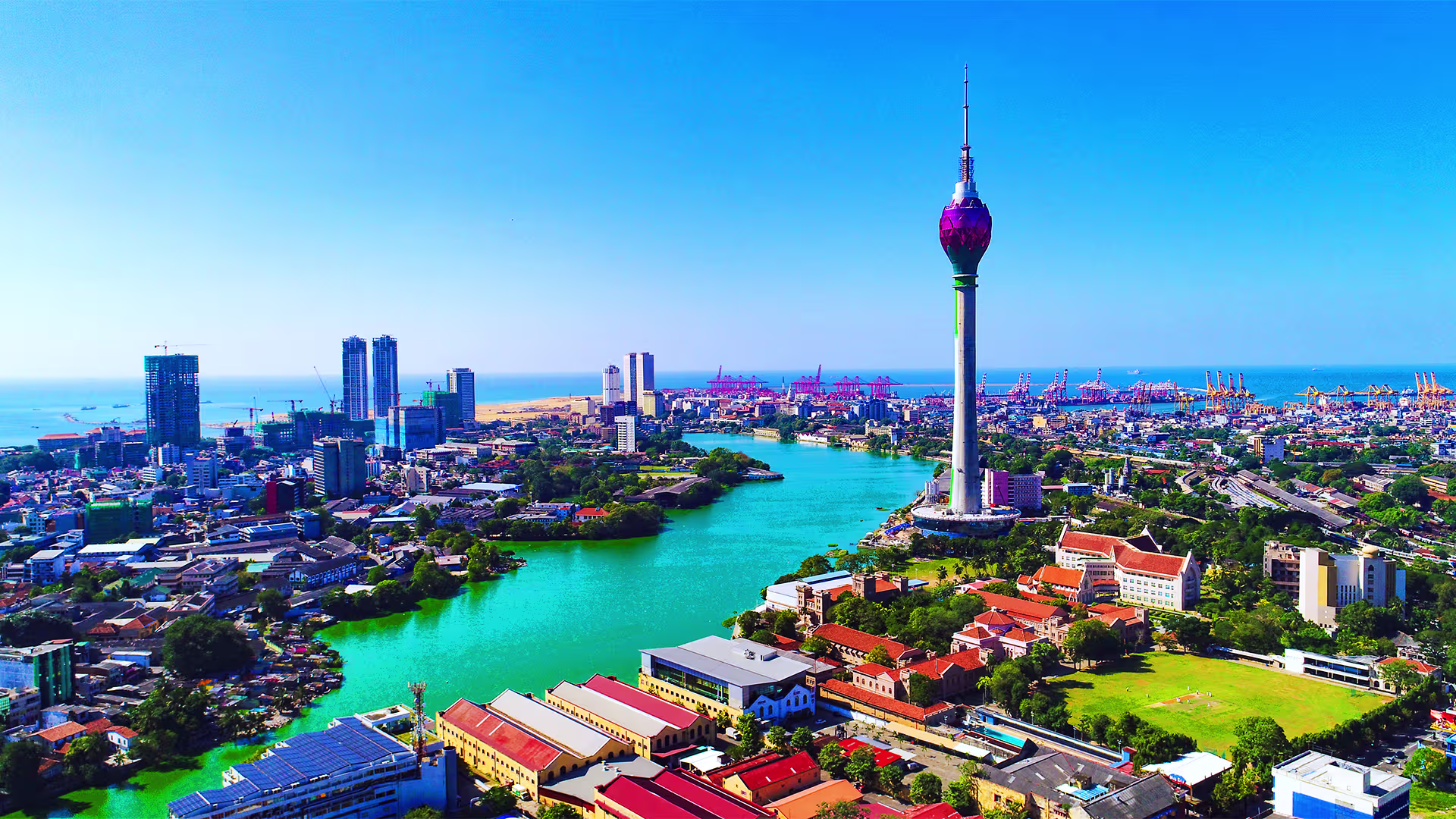 Scenic view of Colombo