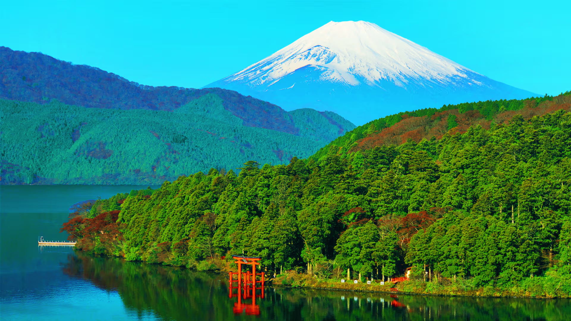 Scenic view of Hakone