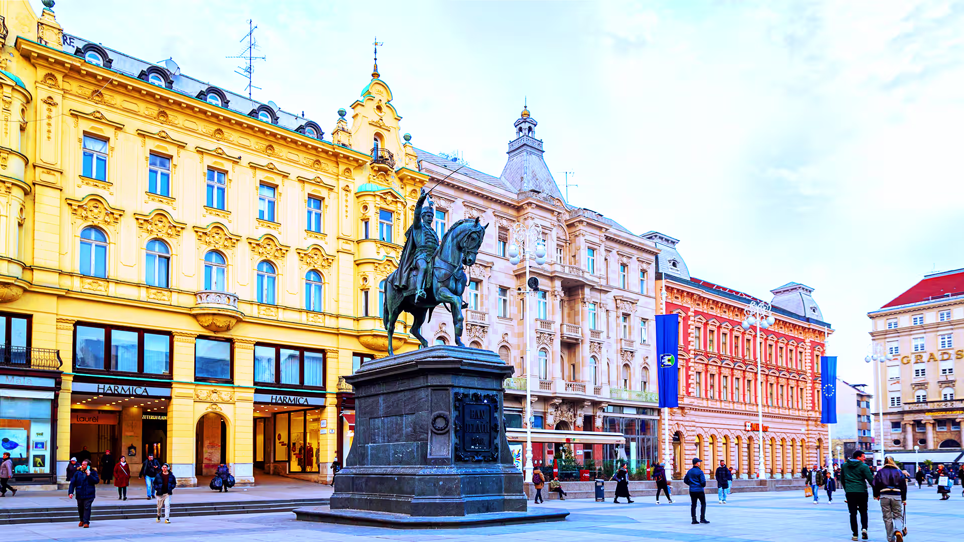 Scenic view of Zagreb